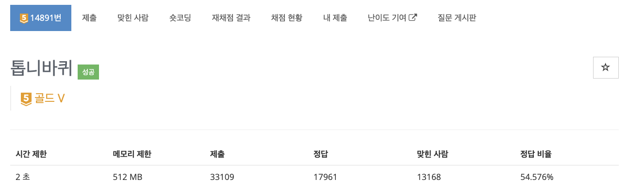 백준 14891