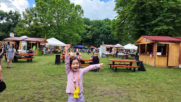 부다페스트 시티 파크, 6월의 어느 날 축제 현장