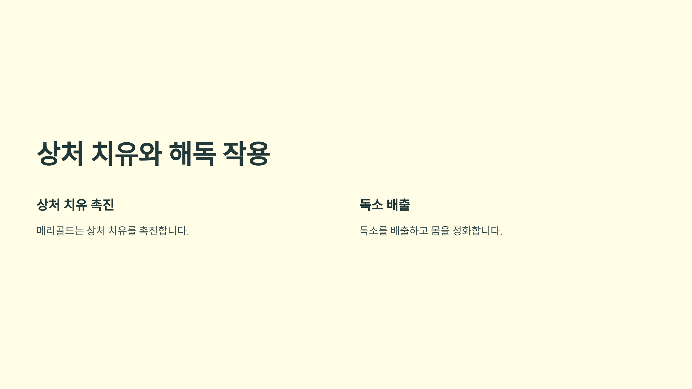 메리골드 꽃차 사진입니다.