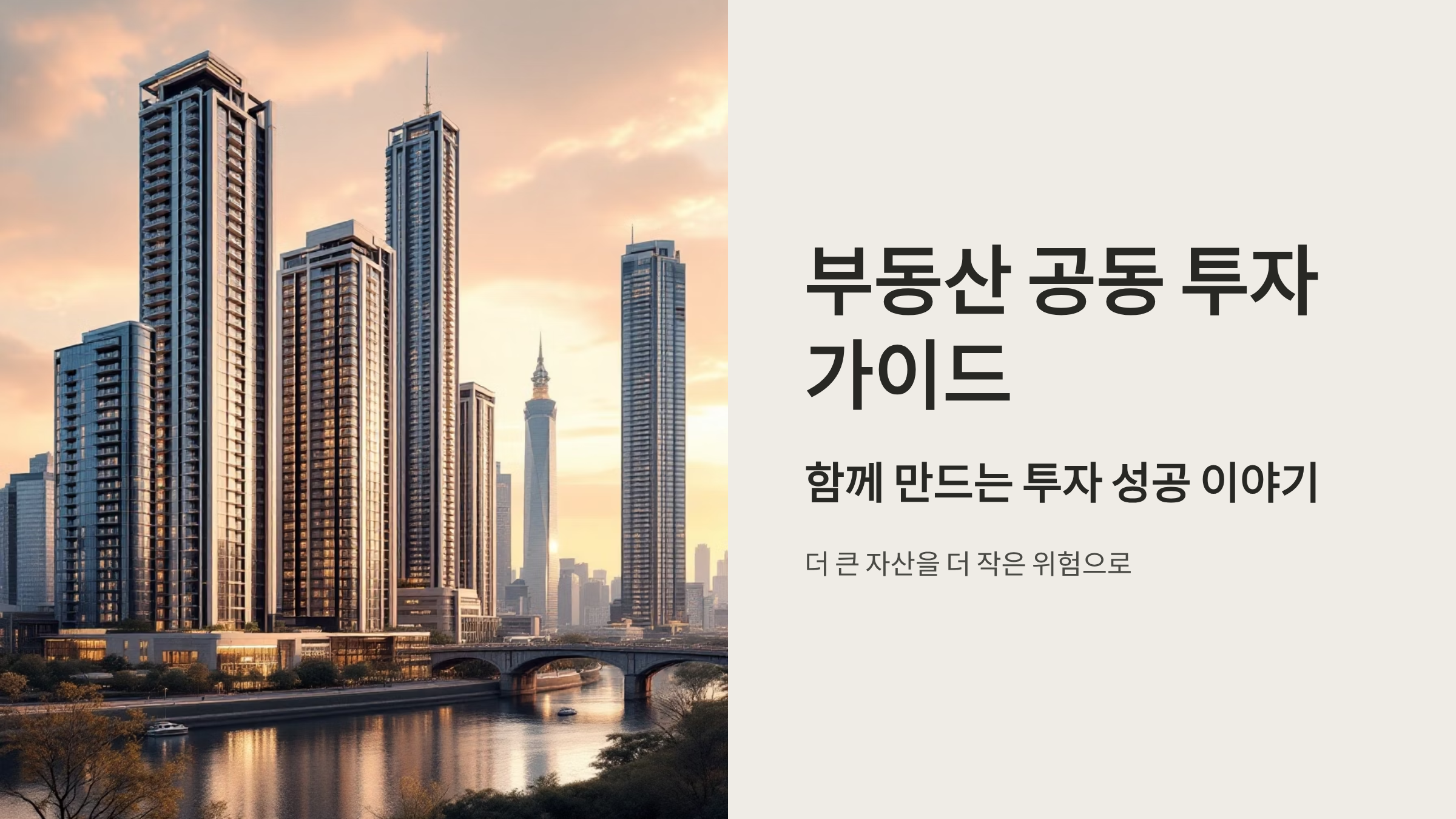 부동산 공동 투자 위험성과 성공 전략