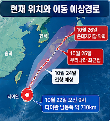 태풍 경로 실시간 확인 공식 사이트 3곳