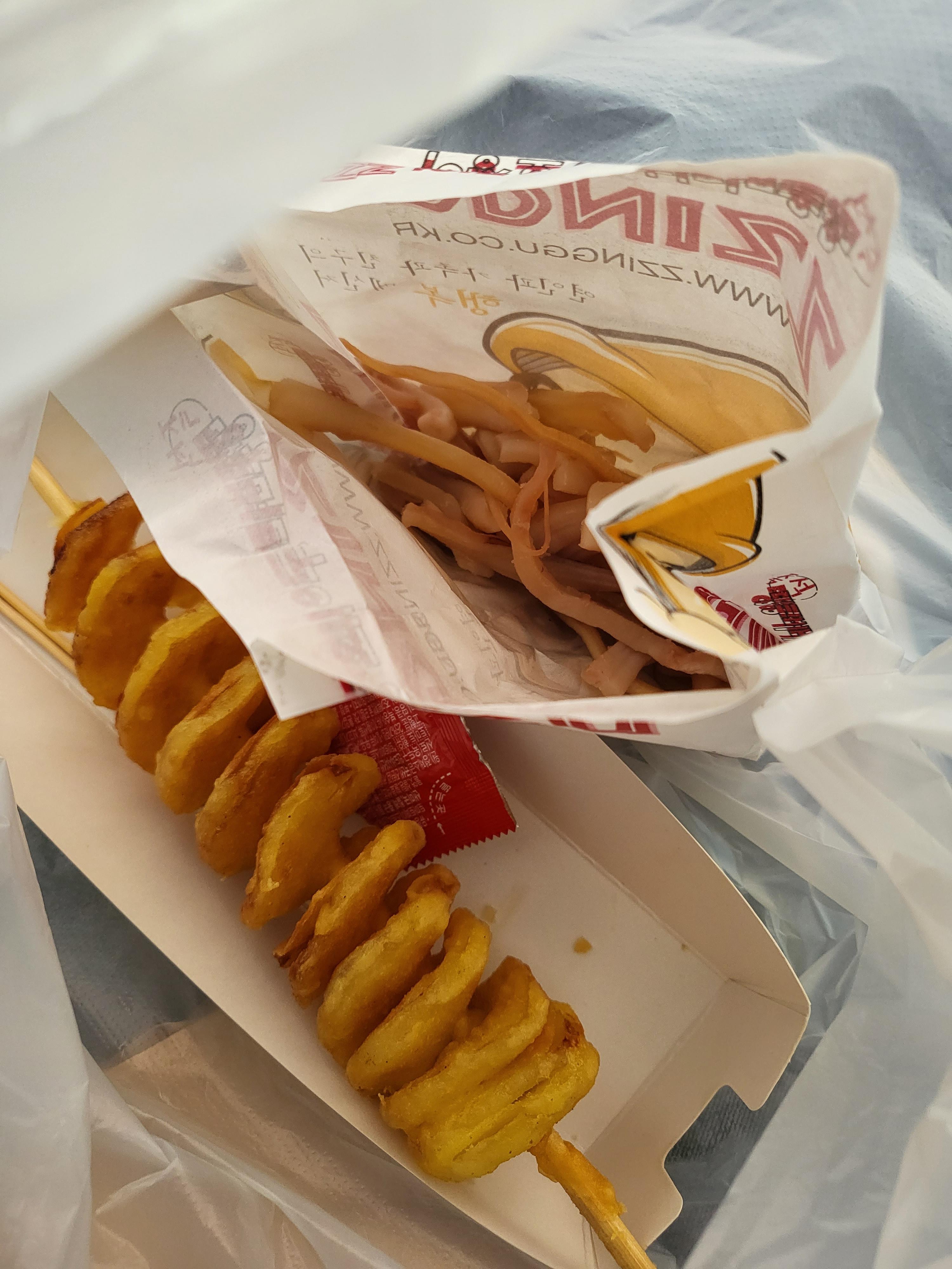 고척스카이돔 오징어와 회오리감자