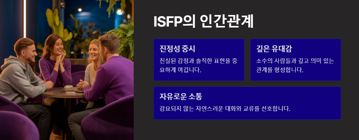 ISFP의 인간관계