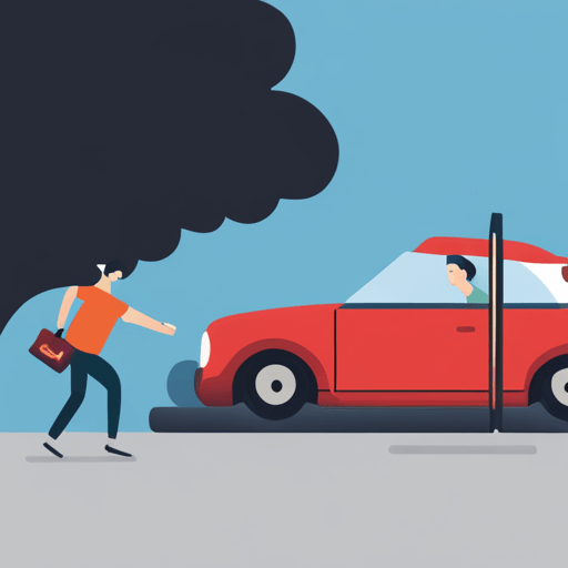 차에 치이는 꿈 해몽 해석