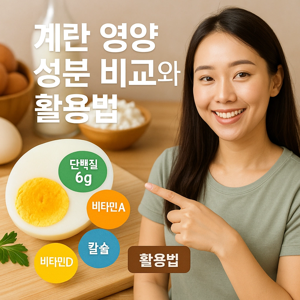 계란 영양 성분 비교와 활용법