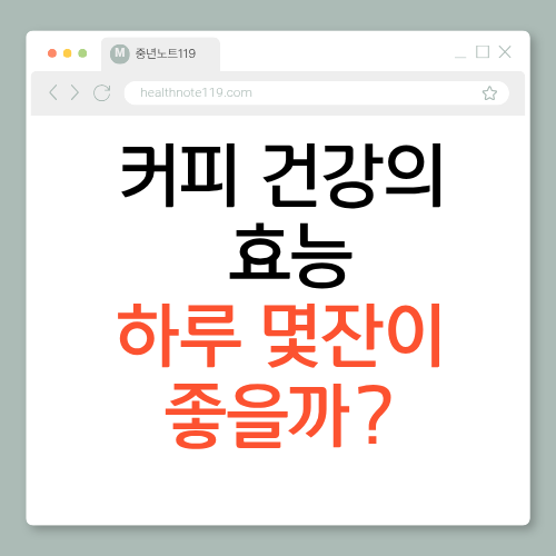 커피 하루 4잔 건강 효과 핵심 가이드