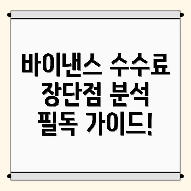 바이낸스 선물 수수료