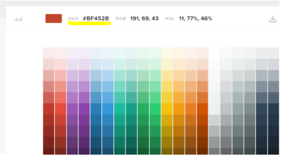 html 색상 코드표