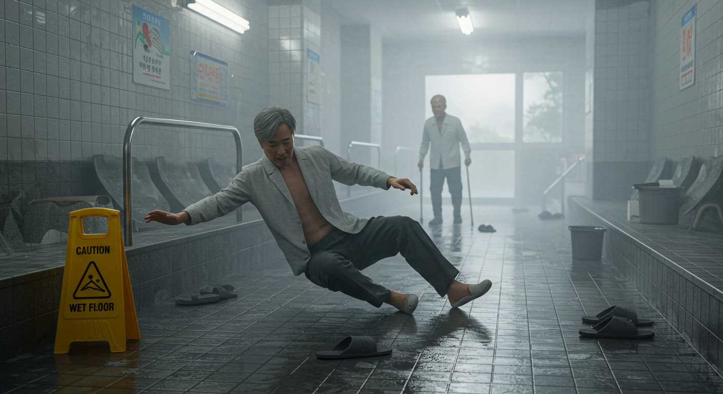 고령화 사회 속 낙상 (노인, 욕탕, 안전관리)