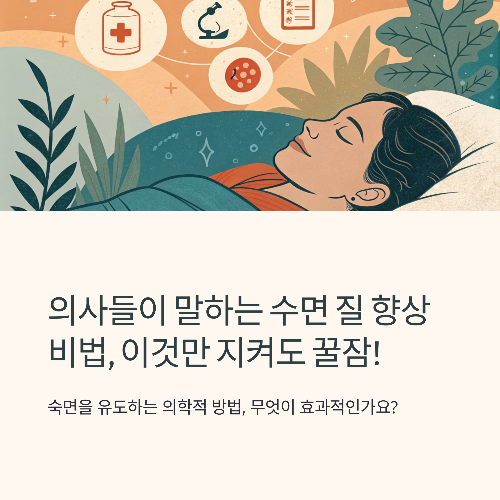 의사들이 말하는 수면 질 향상 비법, 이것만 지켜도 꿀잠!