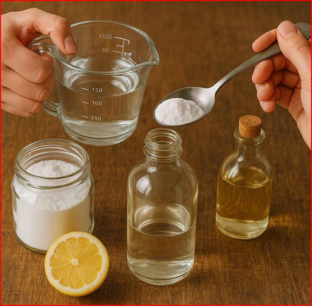 친환경세제 만드는 사진