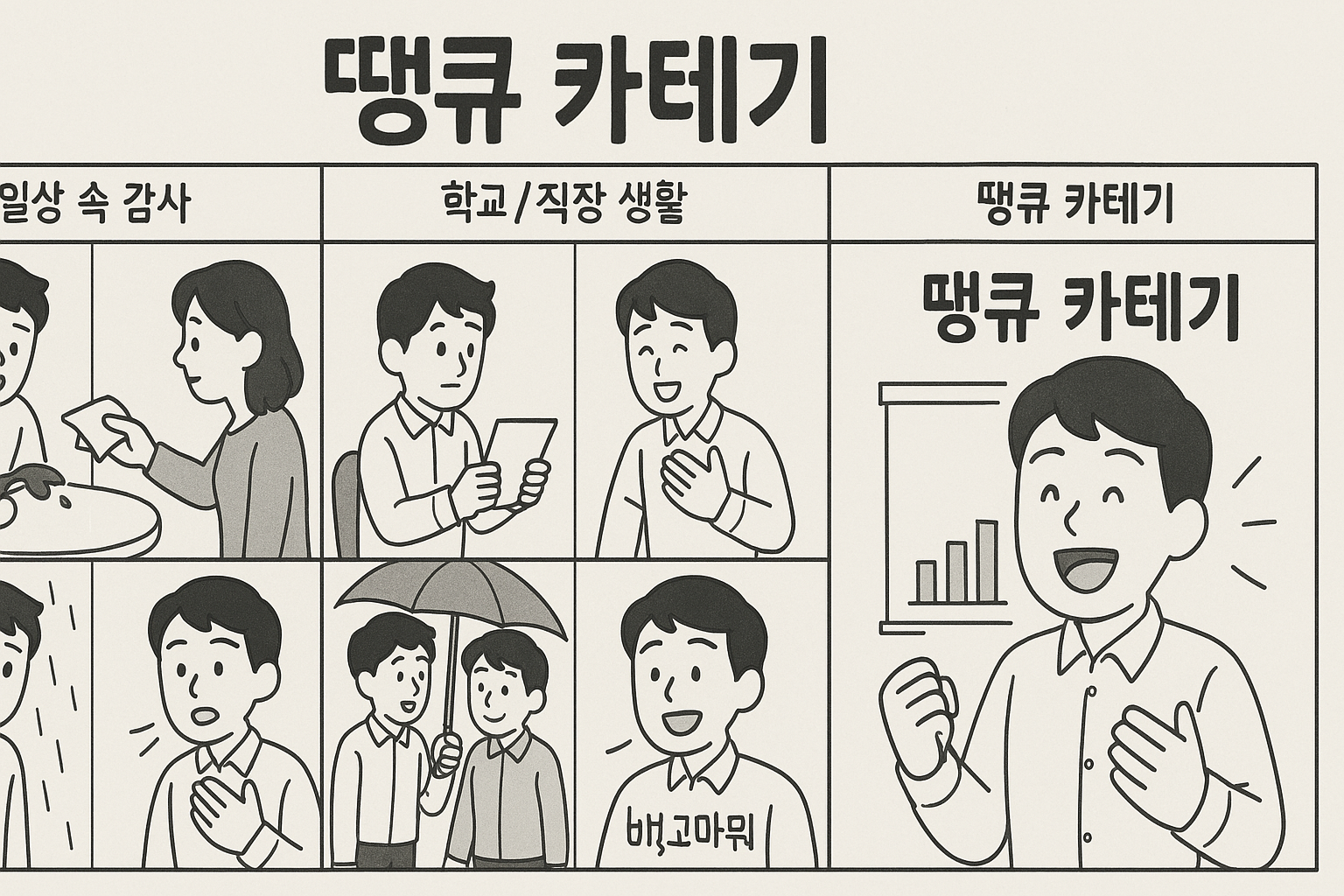 땡큐 카테기 일상 대화
