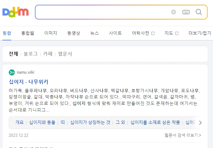 십이지 동물의 순서를 나타내는 그림