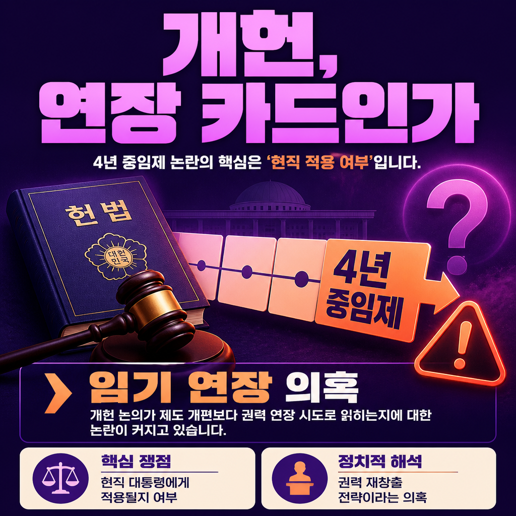 개헌, 연장 카드인가