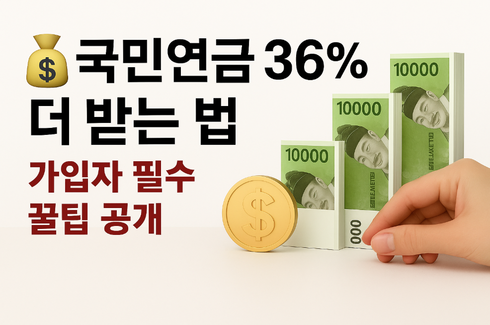 국민연금 36% 더 받는 법