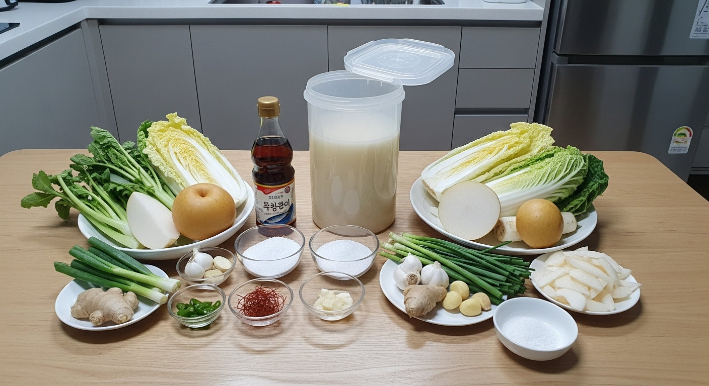 백김치 5포기