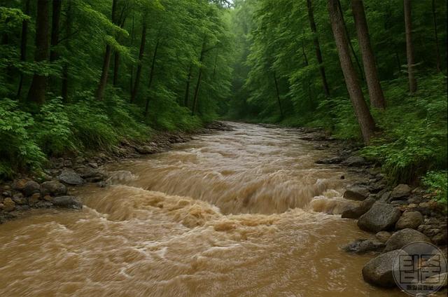 산사태 전조증상 흙탕물
