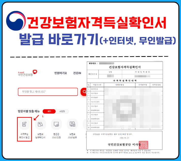 건강보험 자격득실 확인서