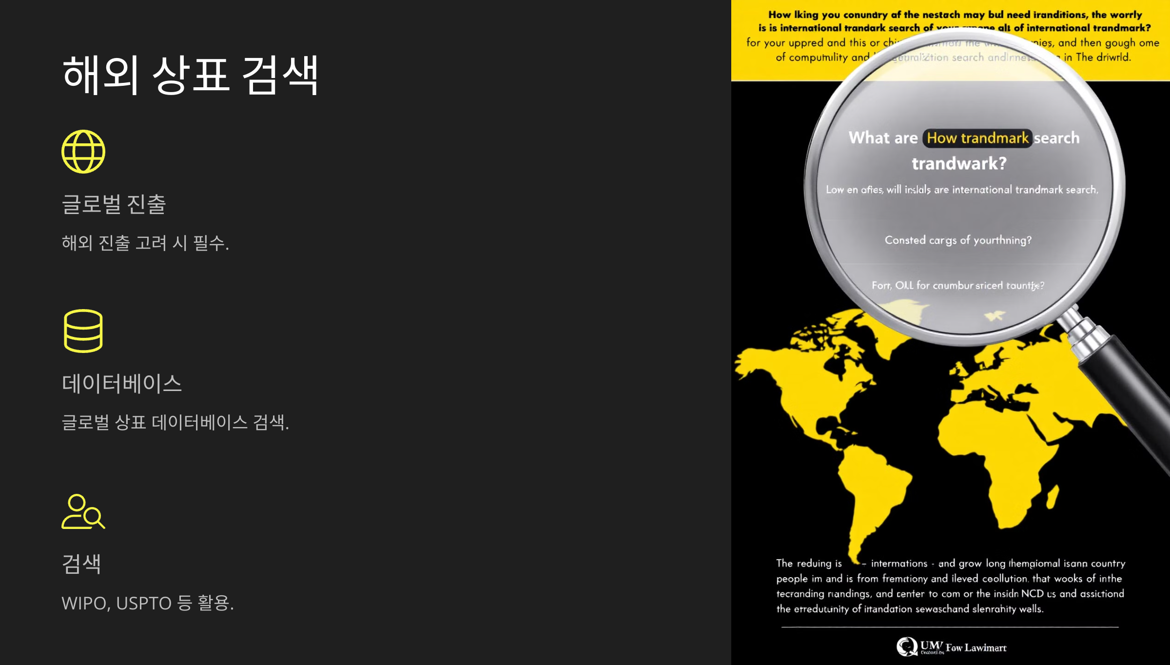 해외 상표 검색도 잊지 말자
