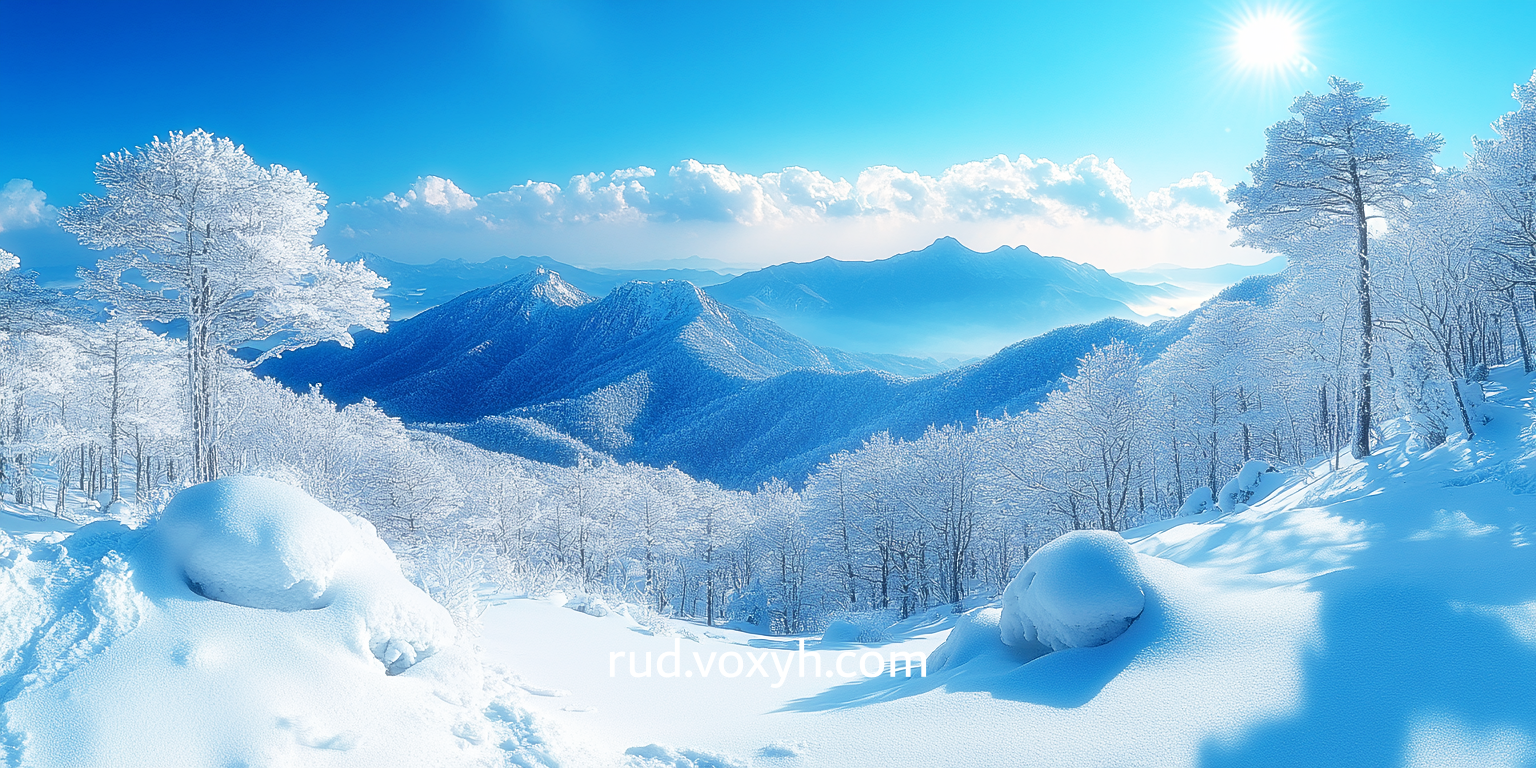 마이산의 사계절