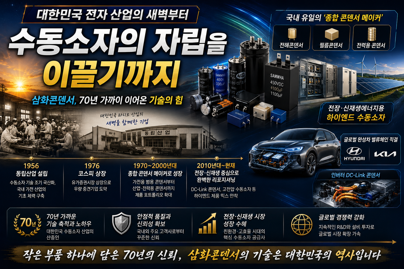 대한민국 전자 산업의 새벽부터 수동소자의 자립을 이끌기까지