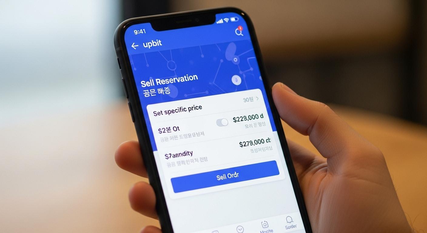 업비트 매도 예약
