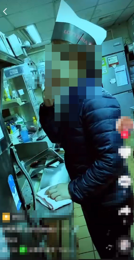 롯데리아 알바생 흡연 논란 영상