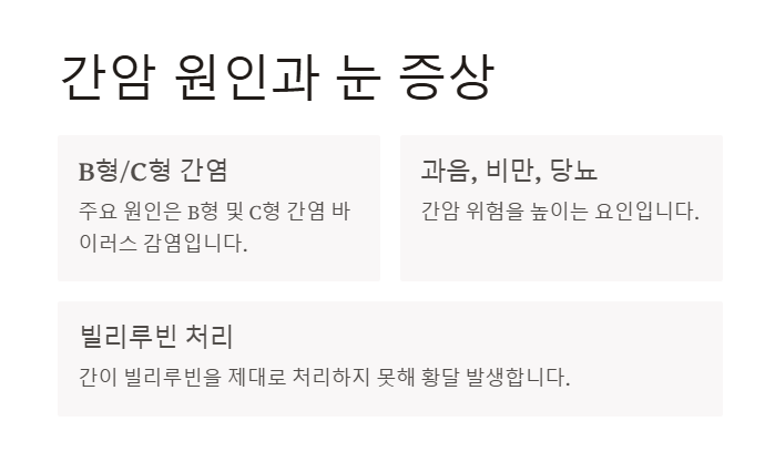 간암 초기일 가능성 높아요
