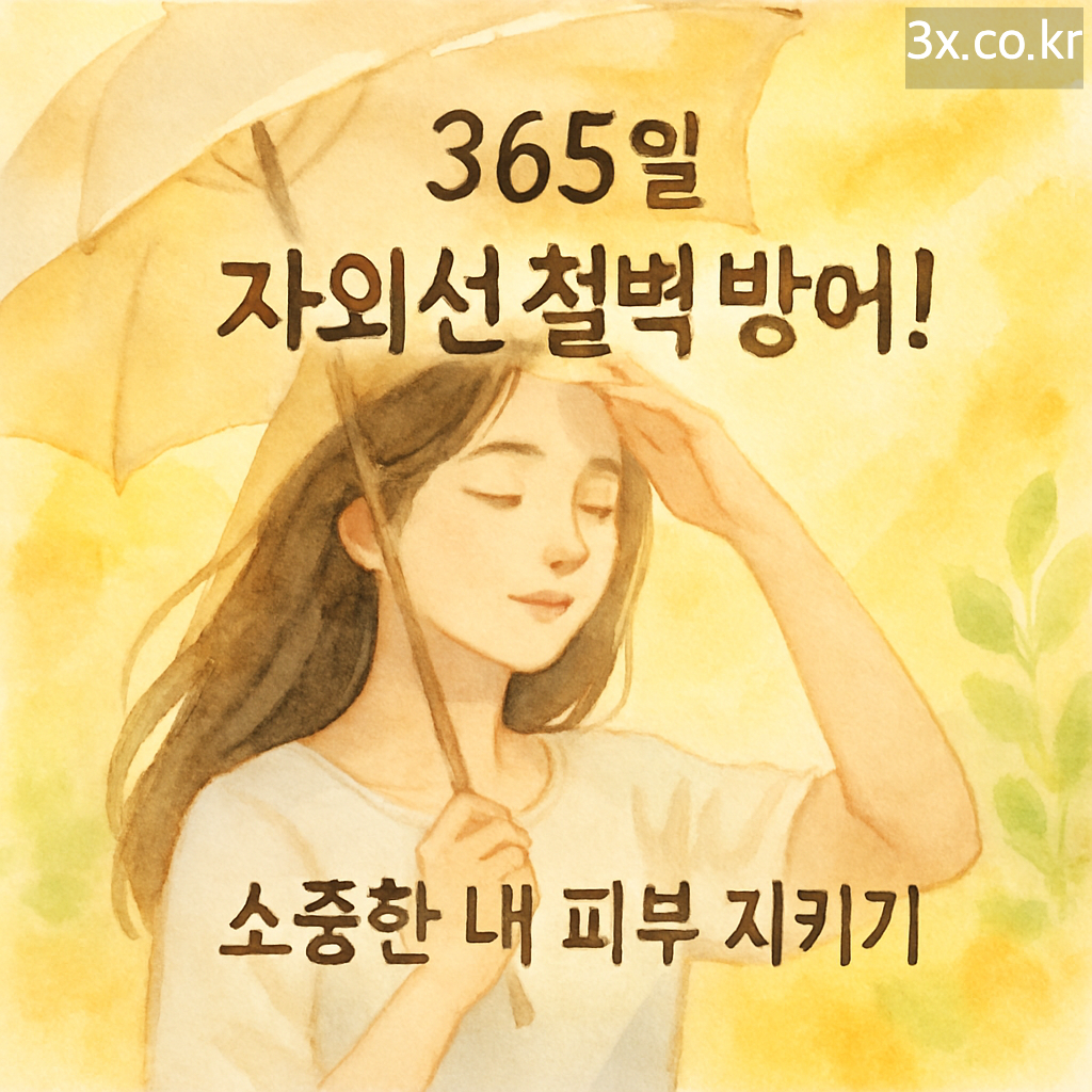 365일 자외선 철벽 방어! ☀️ 소중한 내 피부 지키기