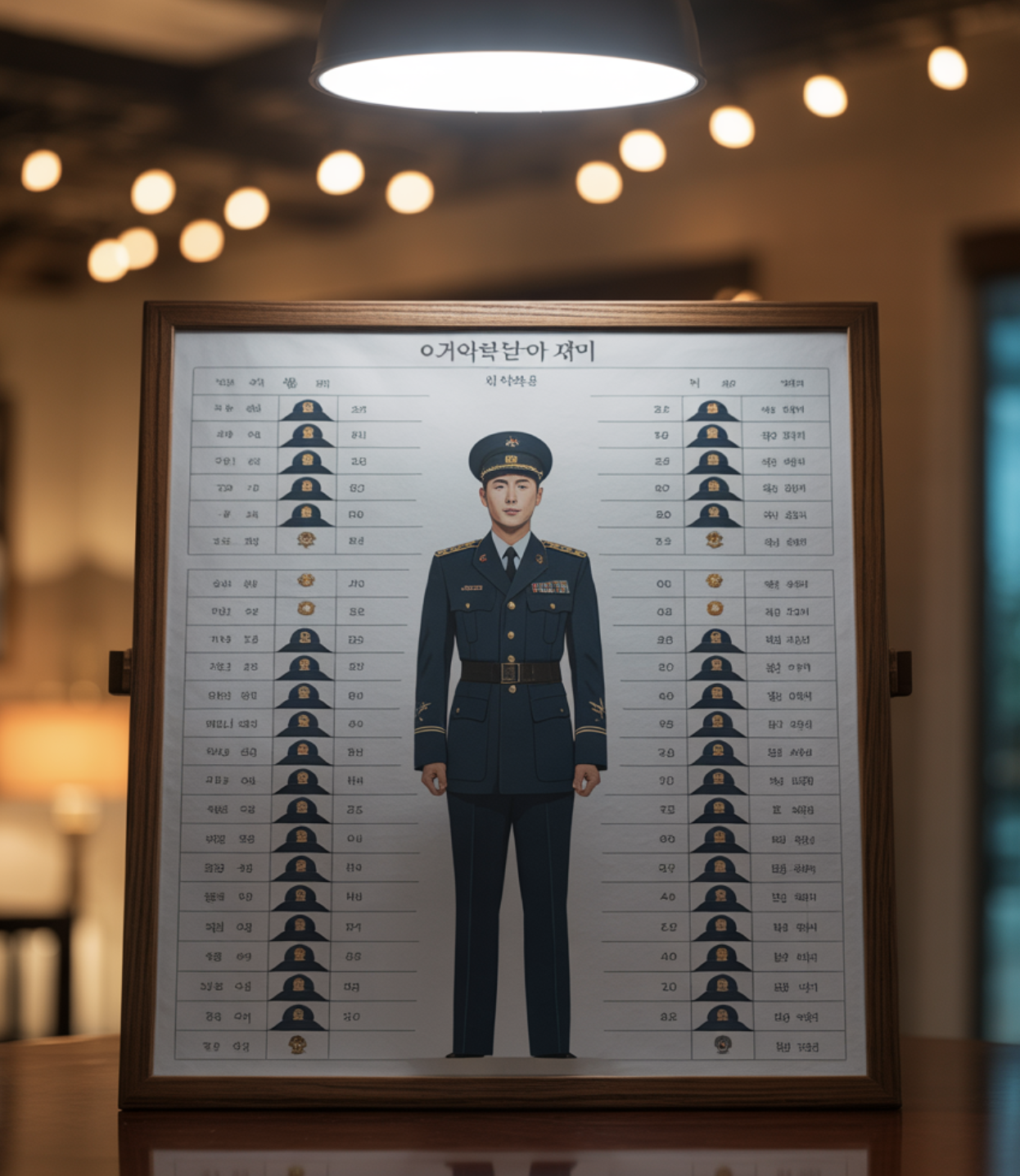 한눈에 보는 계급 순서