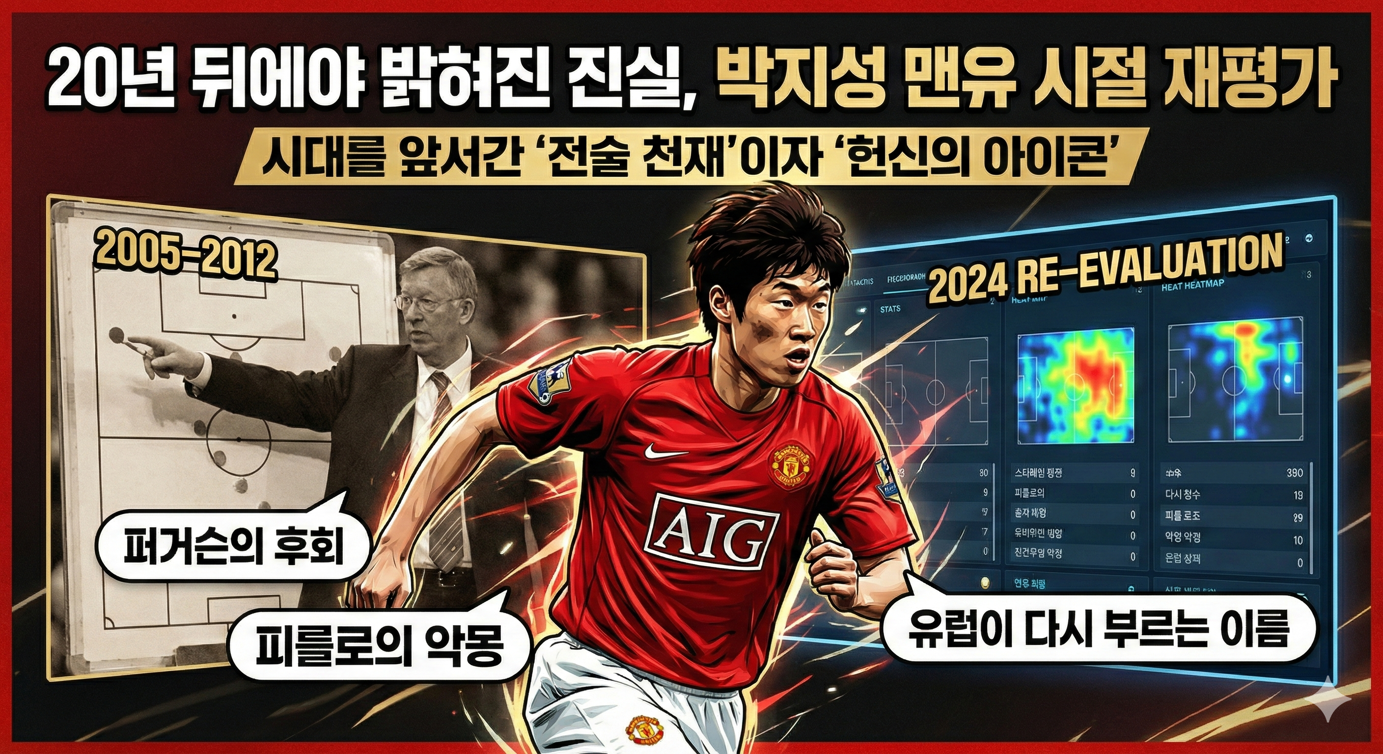 손흥민의 오늘을 만든 박지성의 어제: 아시아 선수의 심리적 한계를 깨부순 선구자