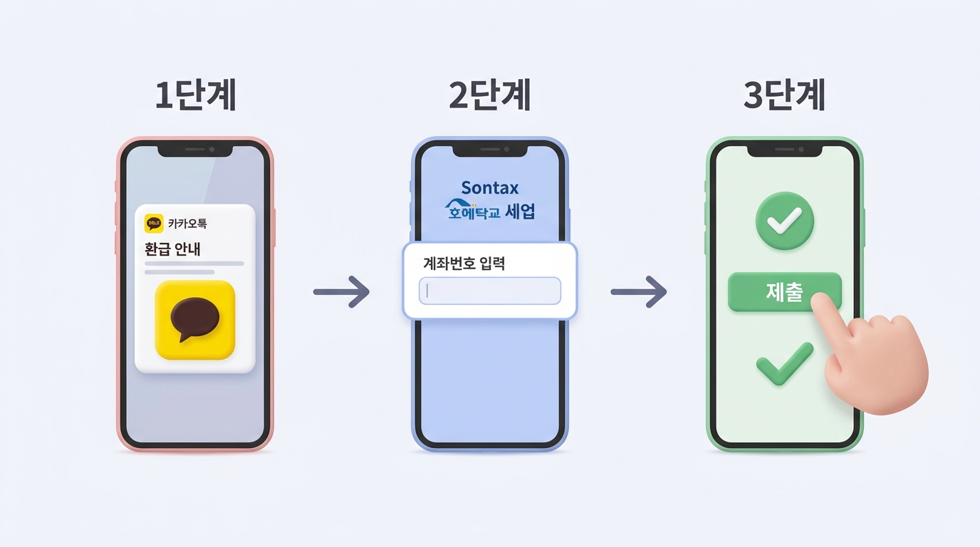 홈택스 모두채움 대상자 종합소득세 1분 초간단 환급 신청 방법 3단계