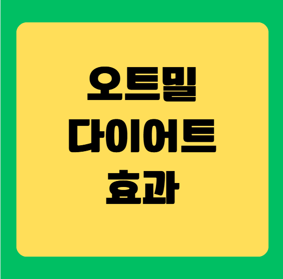 오트밀(귀리) 다이어트 효능 및 주의사항