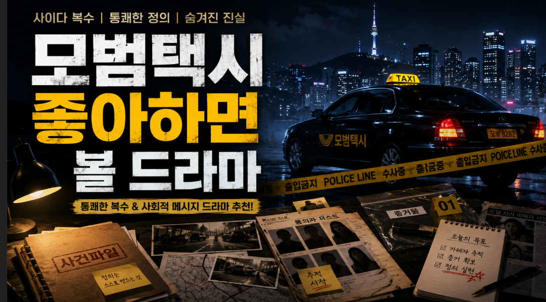 모범택시 좋아하면 볼 만한 한국 범죄드라마 추천 썸네일 이미지