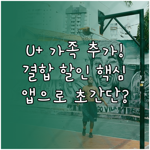 LG유플러스 결합할인 변경 및 가족 ..