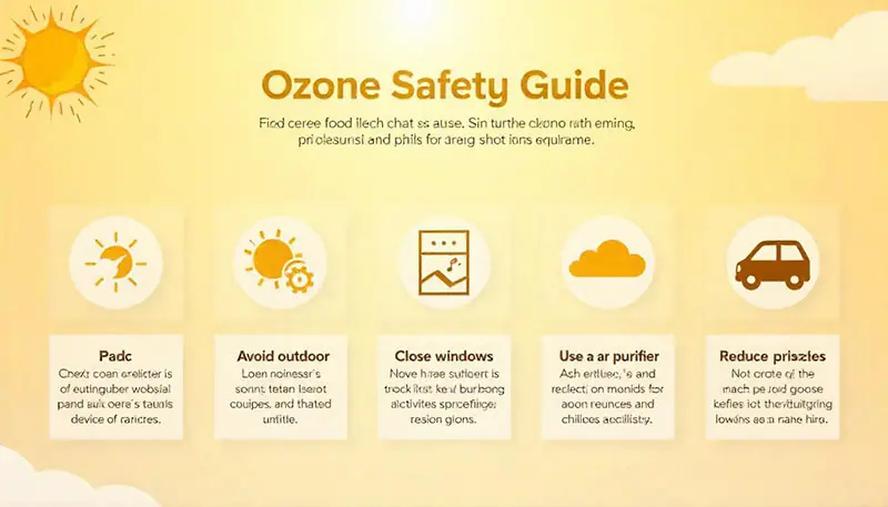 오존 인포그래픽 이미지.