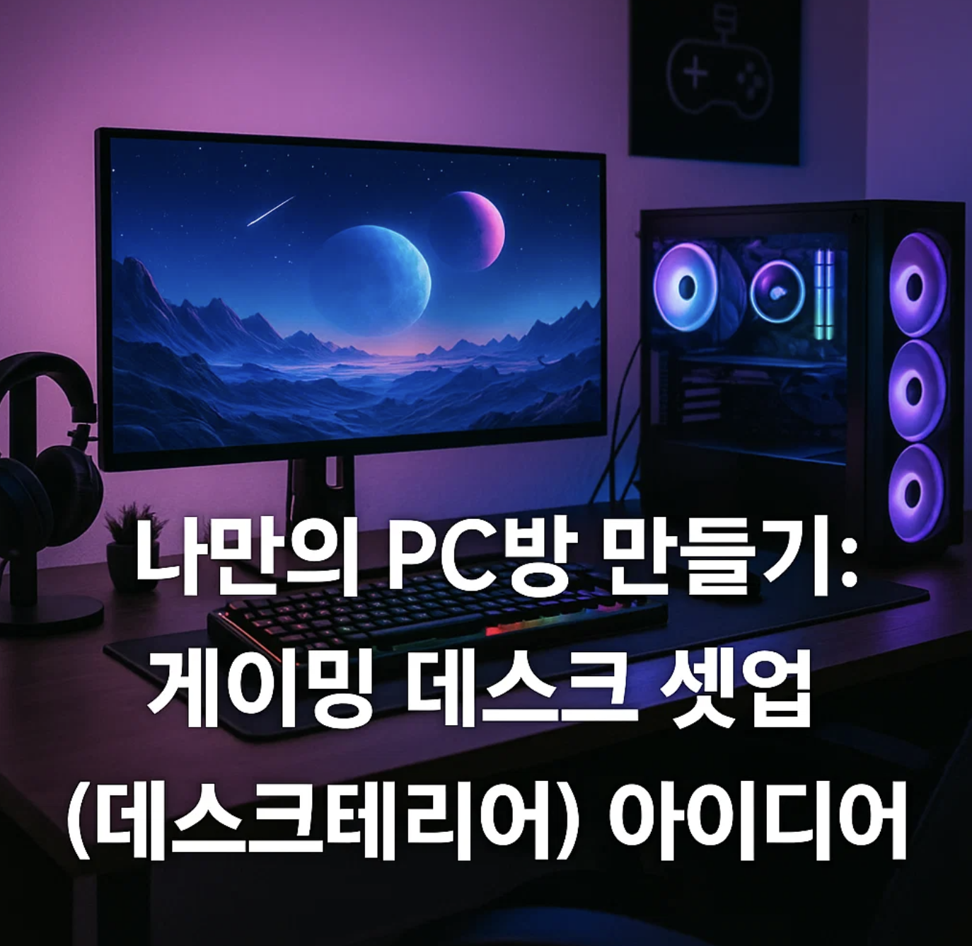 나만의 PC방 만들기: 게이밍 데스크 셋업(데스크테리어) 아이디어