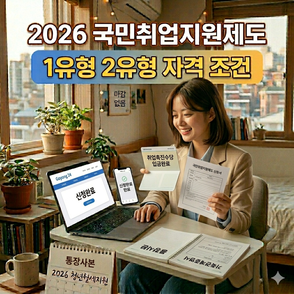 2026 국민취업지원제도 구직촉진수당 60만원 (6개월)