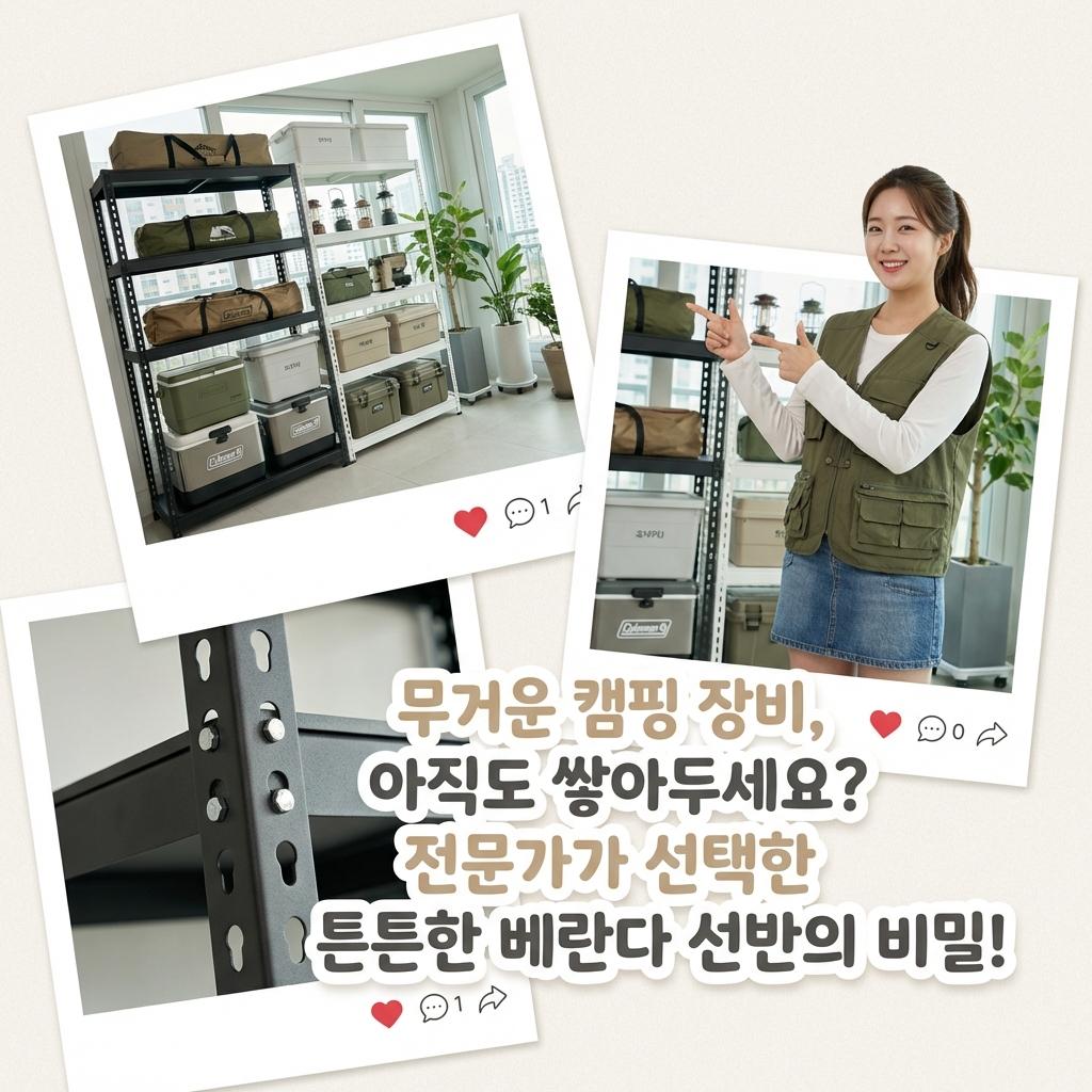 라미란도 사용하는 베란다 선반 4050 캠핑용품 보관의 정석 무너짐 없는 튼튼한 철제 앵글 추천