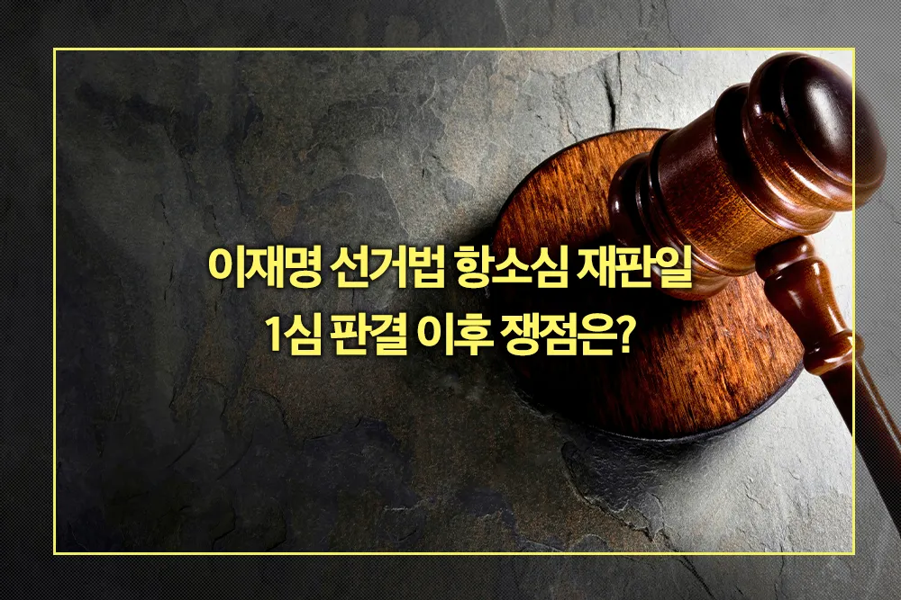 이재명 선거법 항소심 재판일 및 1심 판결 이후 쟁점