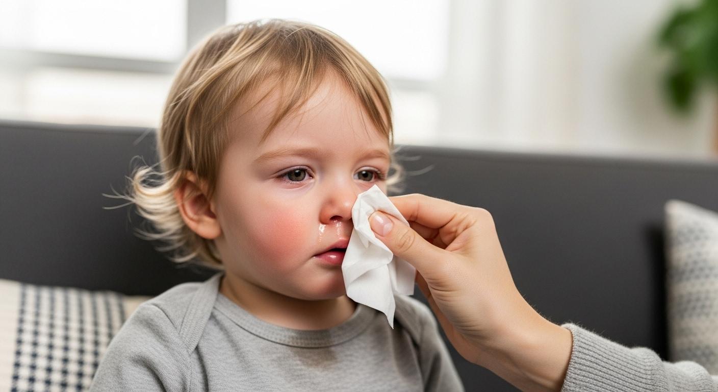 유아 독감 증상 콧물