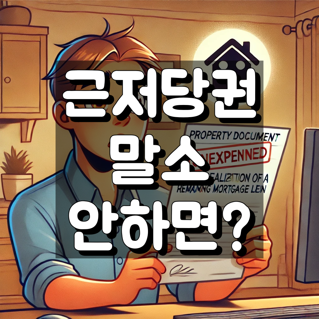 근저당권 말소 안하면 대표이미지