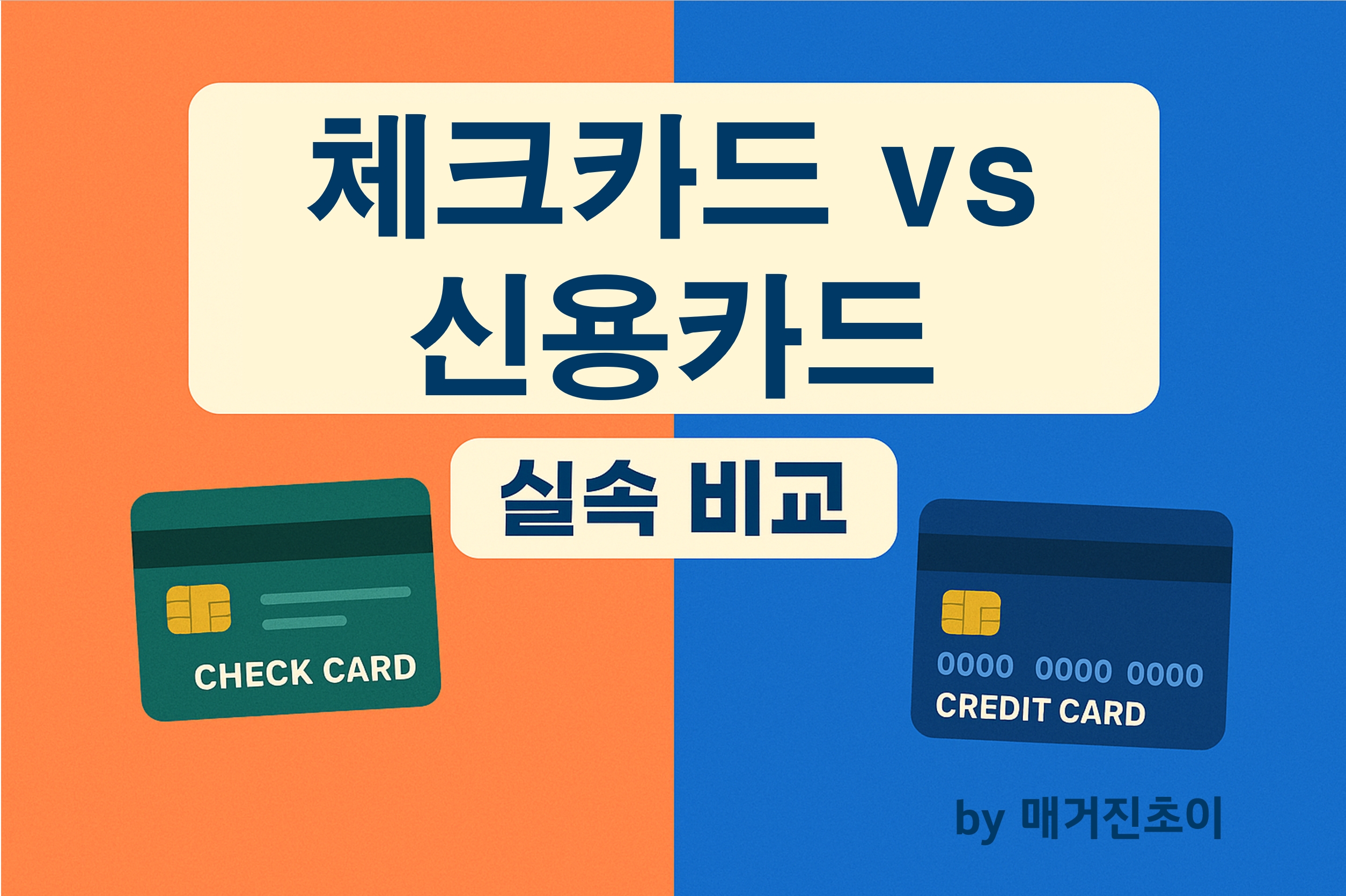 체크카드 vs 신용카드_매거진초이