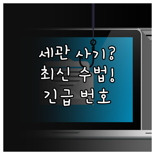 세관 사칭 보이스피싱 최신 수법 및 ..