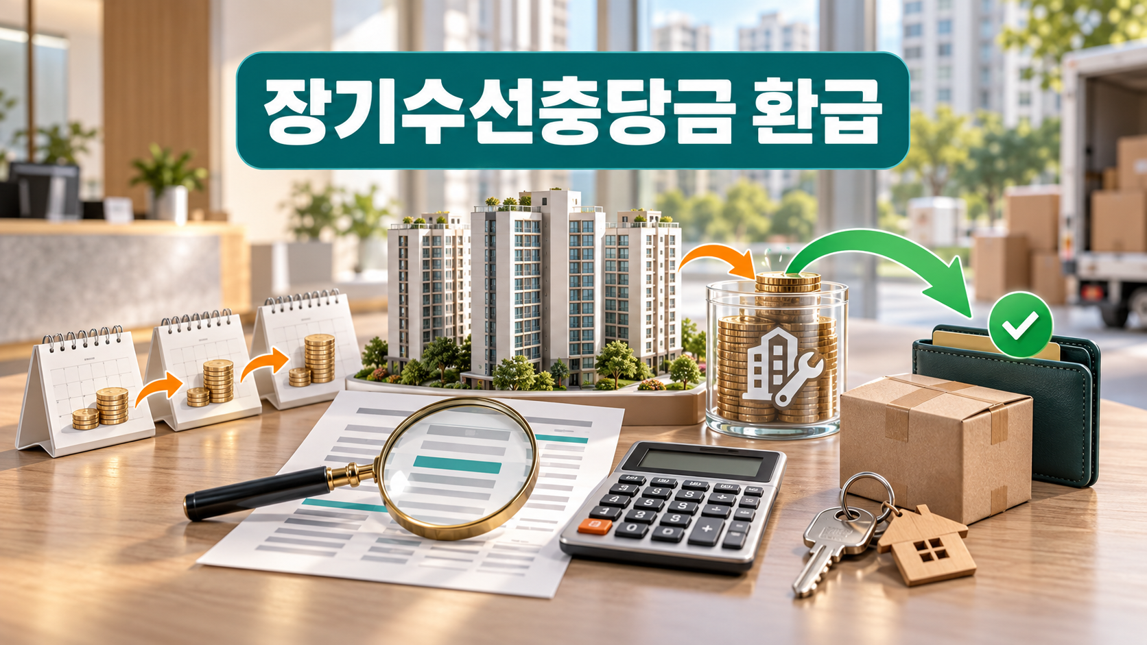 "관리비에 숨은 내 돈!" 아파트 이사 시 장기수선충당금 계산법과 환급 신청 가이드