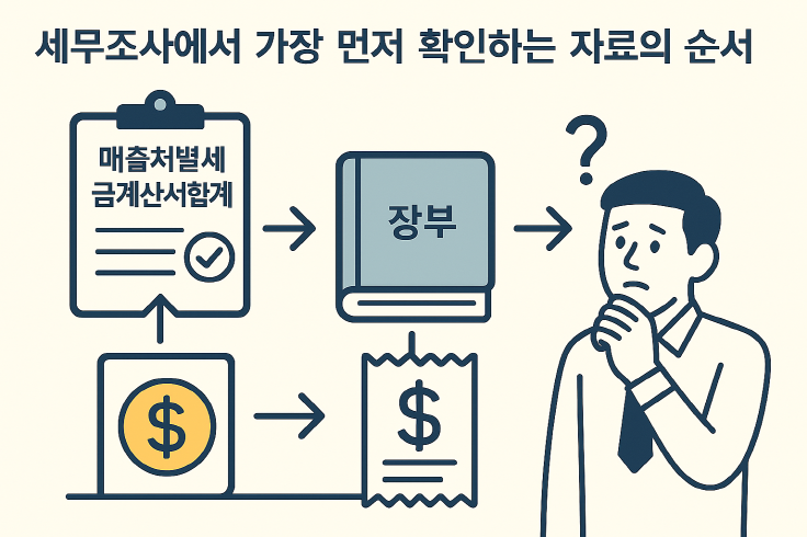 1인 사업자의 세무조사에서 가장 먼저 확인하는 자료의 순서