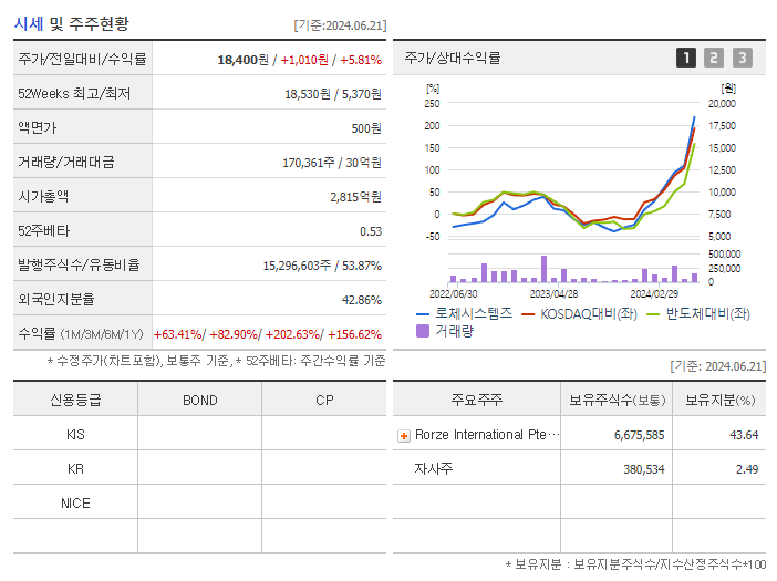 로체시스템즈_기업개요