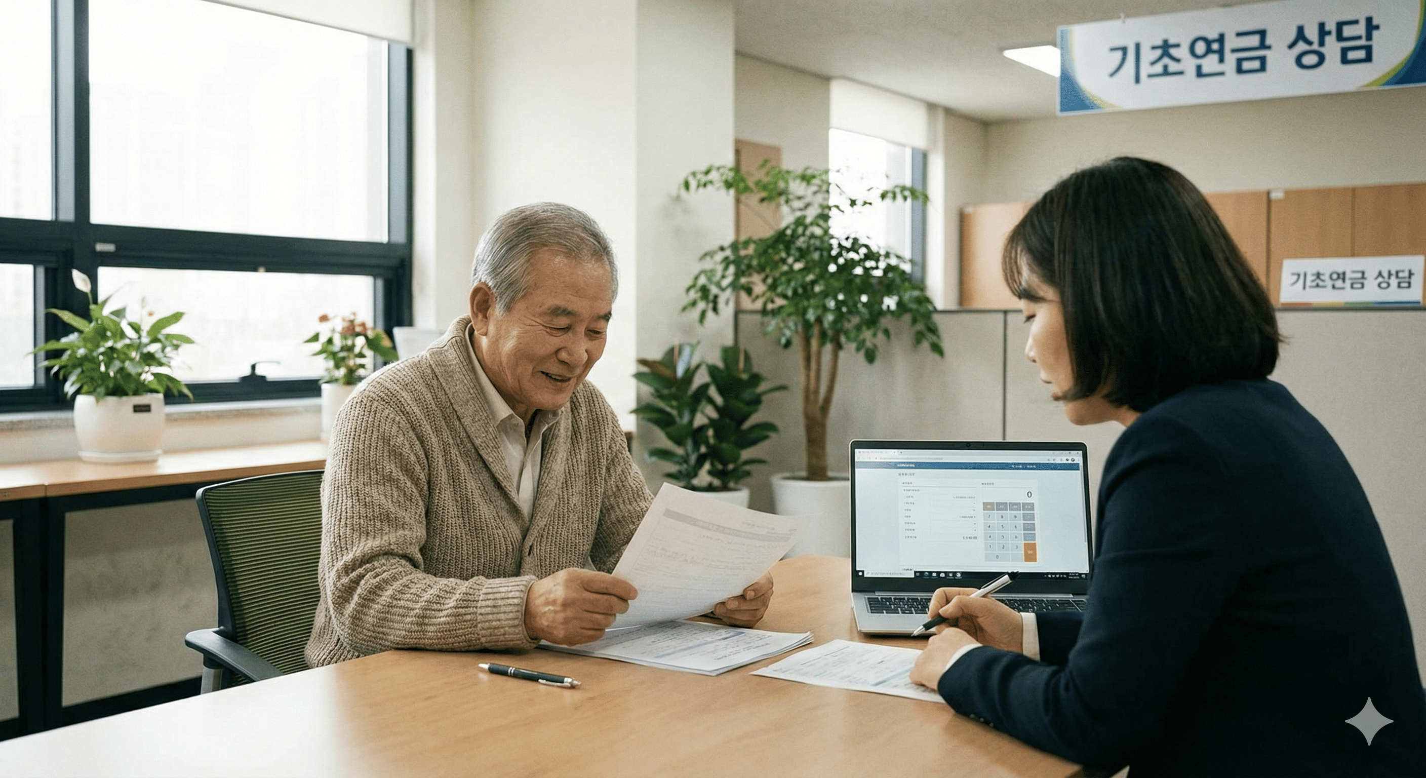 기초연금 신청방법 및 1961년생 수령 나이 확인 기초연금 모의계산 안내