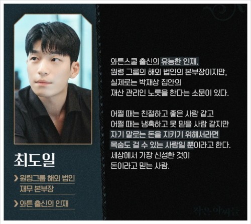 등장인물 최도일