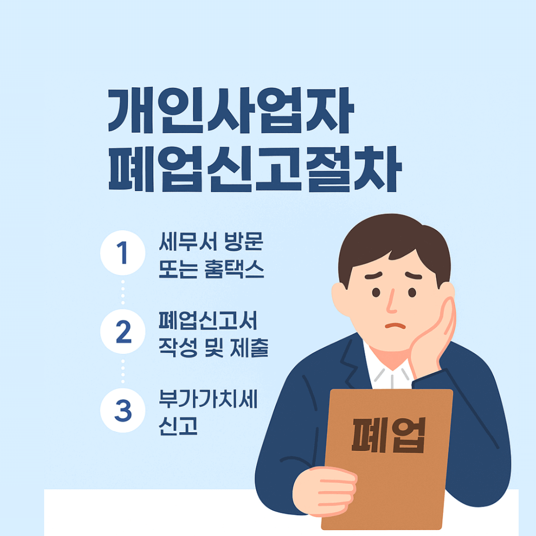 개인사업자 폐업신고절차